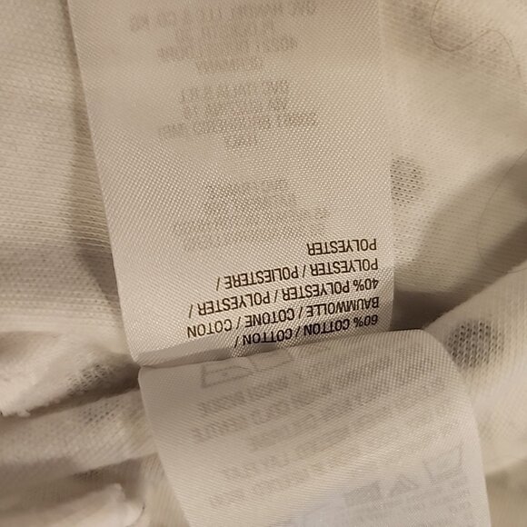 Quacker Factory 2x White Black Polka-dot T-Shirt Rhinestones Neckline - Picture 5 of 5